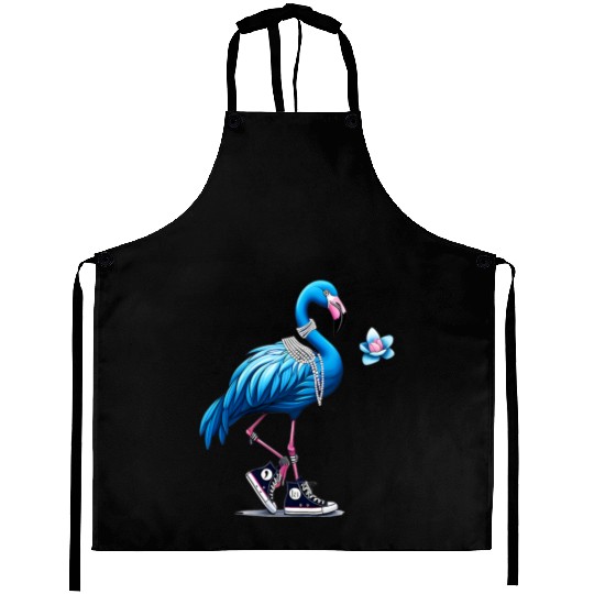 Flamingo Chucks And Pearls Comma La Kamala 2024 Aprons