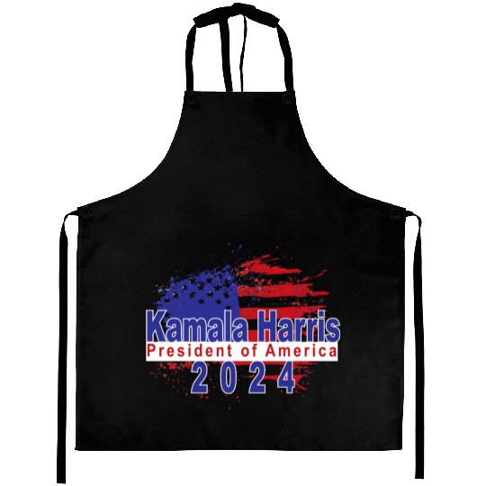 Kamala Harris President of America 2024 Aprons