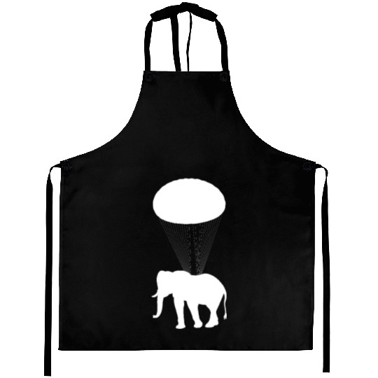 Elephant In Parachute Aprons - Funny Elephant Lover