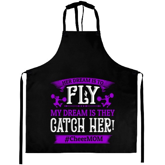 Dream Cheer Mom Cheerleading Mommy Mother's Day Aprons