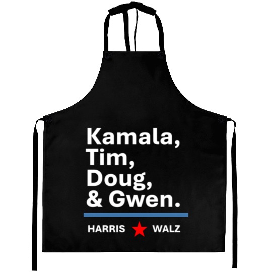 Harris & Walz | Kamala, Tim, Doug & Gwen Aprons