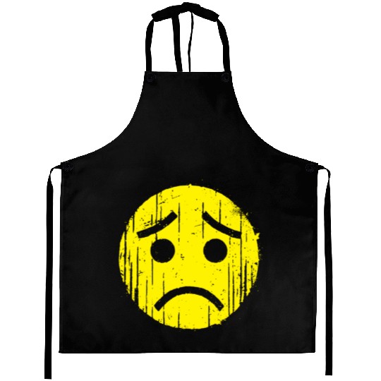 Depressed Emoticon Aprons