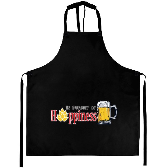 Happiness Brew Beer Mug Design Aprons