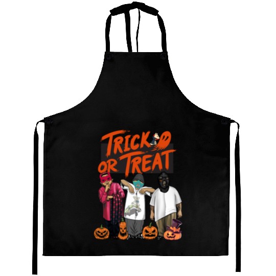 halloween trick or treat Hip Hop cholos Aprons