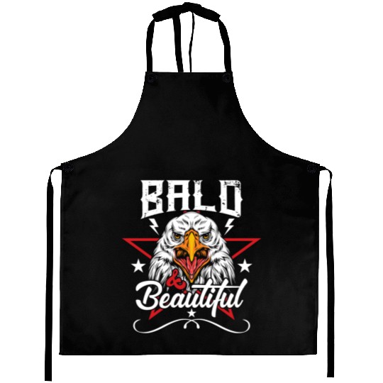 Bald & Beautiful American Eagle with Stars and Aprons