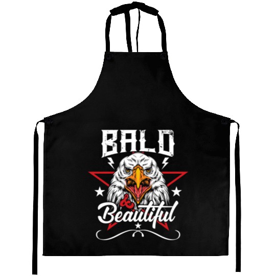 Bald & Beautiful American Eagle with Stars and Aprons