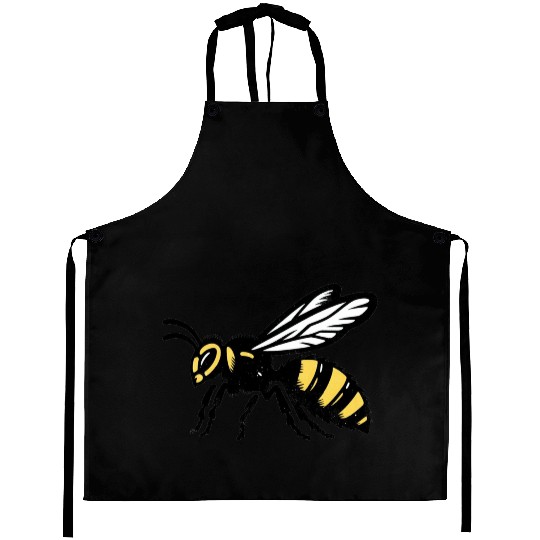 Two Color Wasp Insect Art Aprons