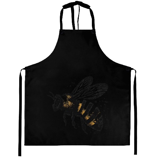 Honey Bee Insect Art 5 Aprons