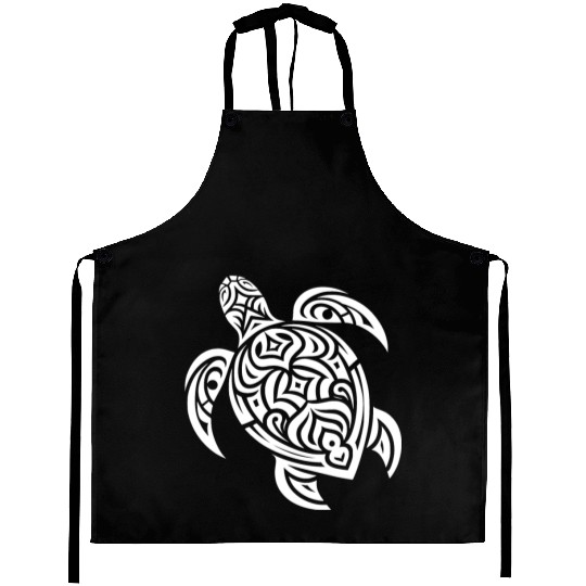 Cute Turtle T Tattoo Style Aprons