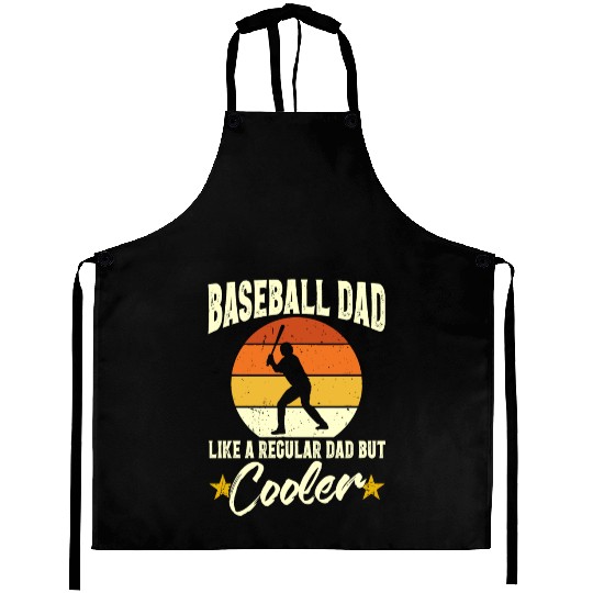 Baseball Dad Funny Baseball Lover Father's Day Aprons