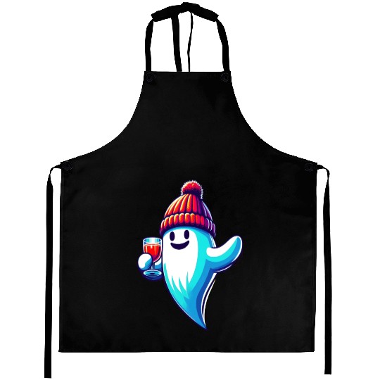 Winter Ghost Cheers Aprons