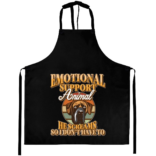 Emotional Support Animal Great Dane Companion Aprons