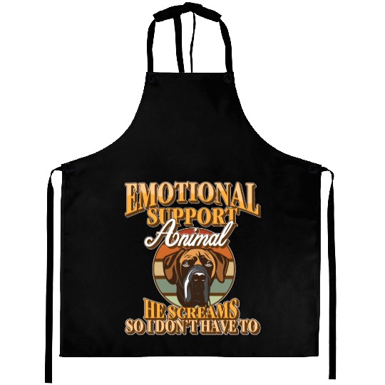 Emotional Support Animal Great Dane Companion Aprons