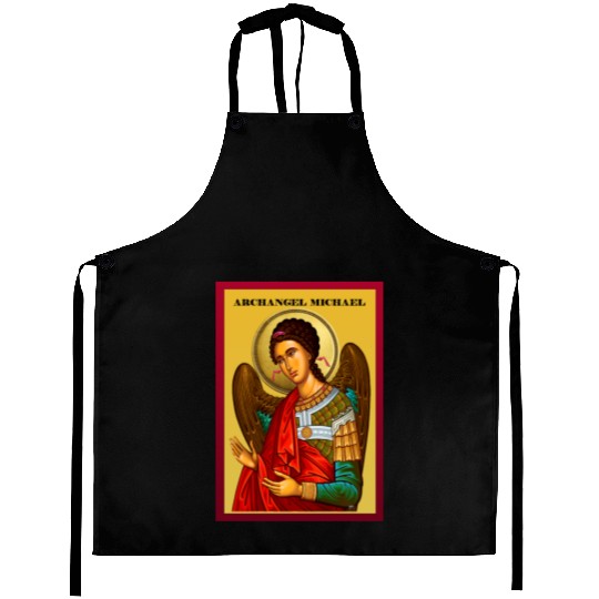 Archangel Michail Orthodox pray icon Aprons