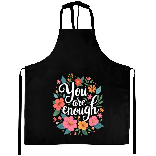 You Are Enough - Inspirational Motivational Quote Aprons
