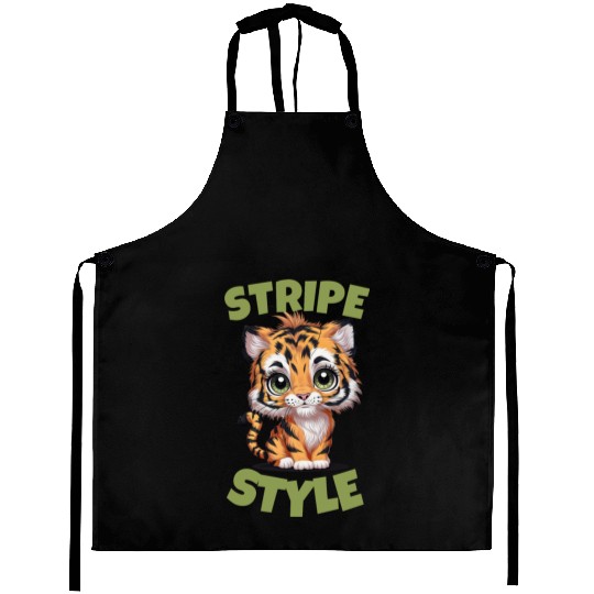 Cute Tiger Stripe Style Aprons
