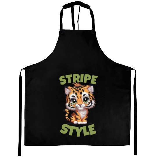 Cute Tiger Stripe Style Aprons
