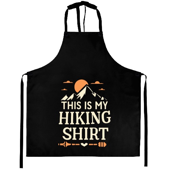 This Is My Hiking Aprons Wanderlust Retro