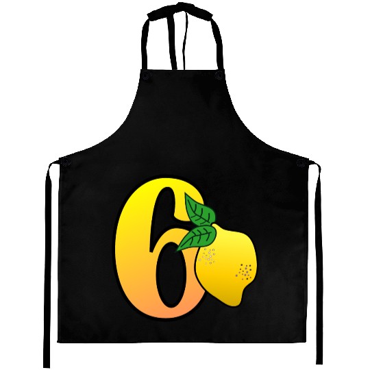 Number 60th Birthday - Lemon Aprons