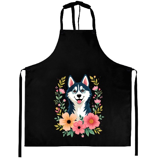 Husky Floral Aprons