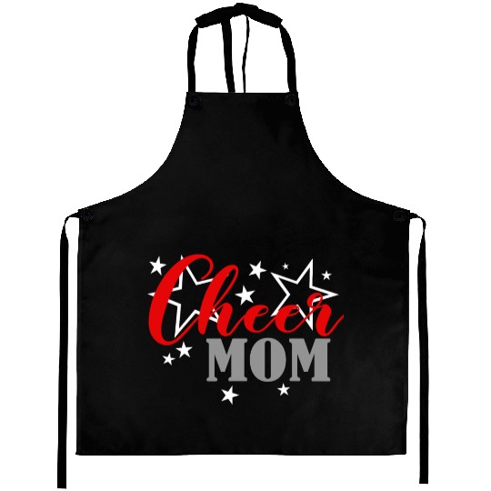Cheerleader Proud Cheer Mom Pride Sports Supporter Aprons