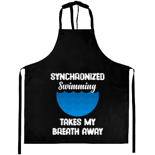 syn Synchronized Swimming Takes My Breath Away Aprons