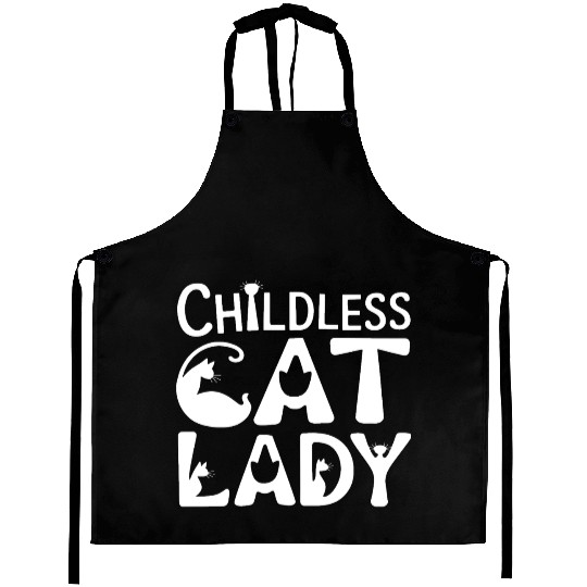 Childless Cat lady Kamala Harris Aprons