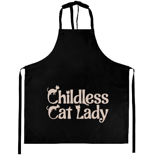 Childless Cat lady Kamala Harris Aprons