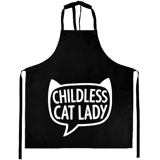 Childless Cat lady Kamala Harris Aprons