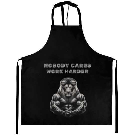 Nobody cares, Work harder Aprons
