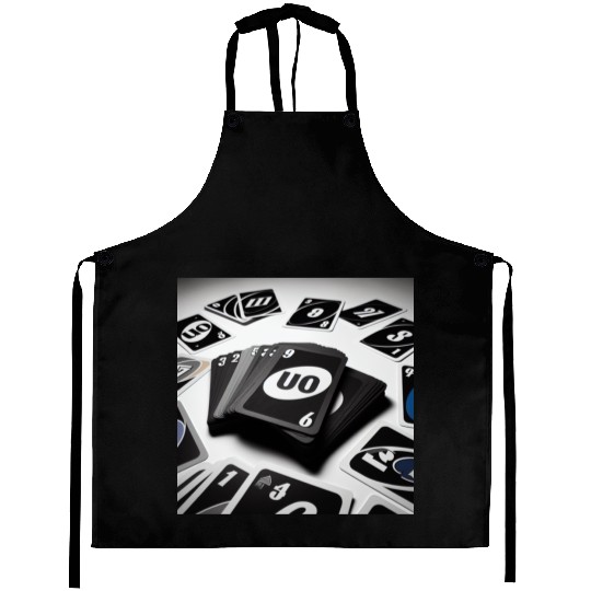 Black Uno Cards Aprons
