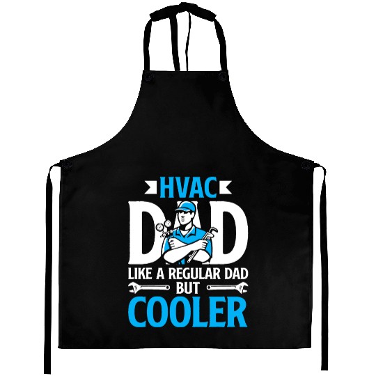 HVAC Dad But Cooler HVAC Technician Fathers Day Aprons