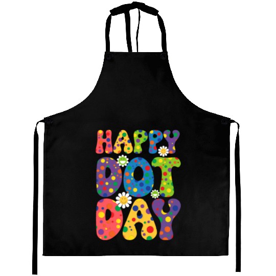 Happy Dot day september 15th for teacher kids Aprons