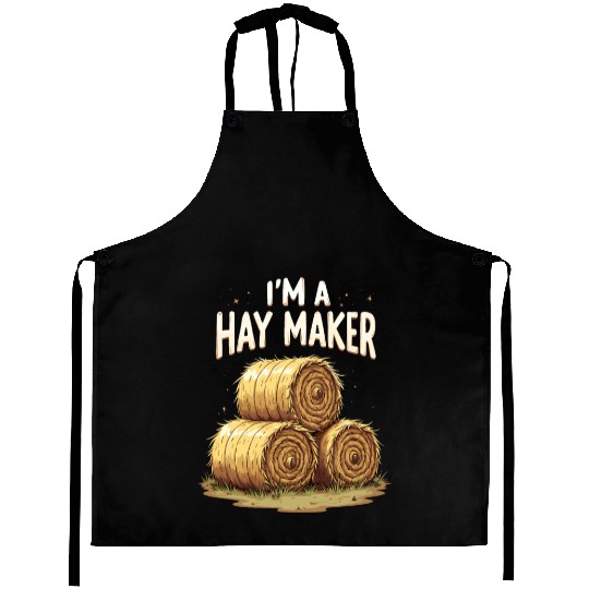 Funny Hay Maker Farm Life Style for a Farmer Aprons