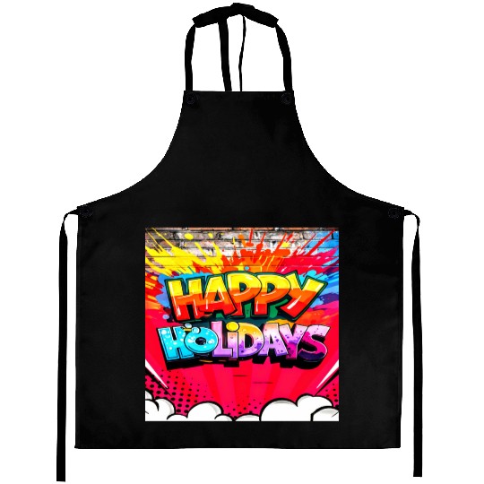 HAPPY HOLIDAYS Aprons