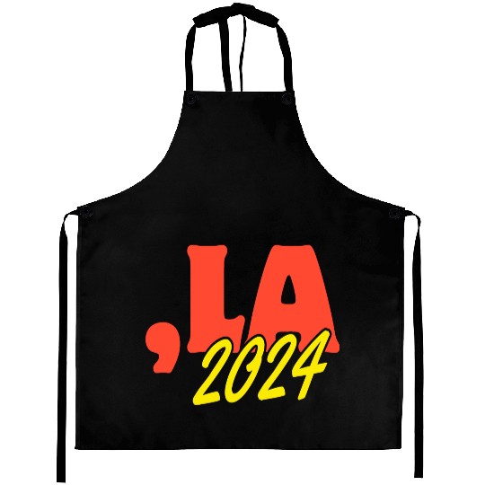 kamala harris 2024 president comma la funny Aprons