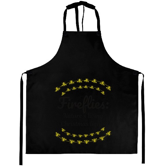 Fireflies Firefly Lightning Bug Insect Christmas Aprons