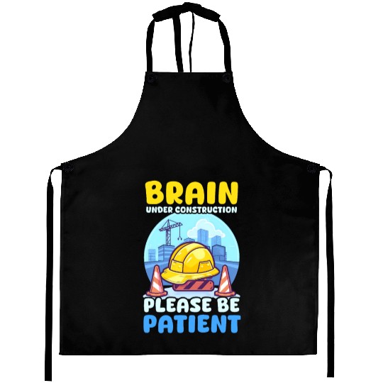 Depression Awareness Brain Under Construction Aprons