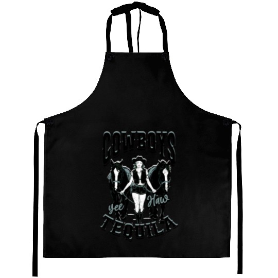 Cowboys and Tequila - Cowgirl Aprons