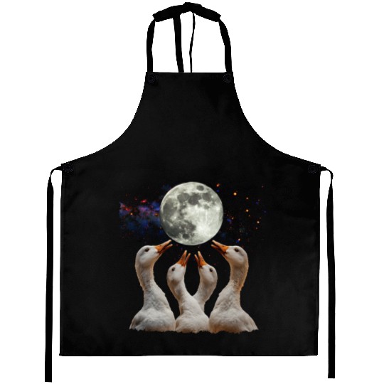 Ducks Farm Animal Farmer Howling Moon Aprons