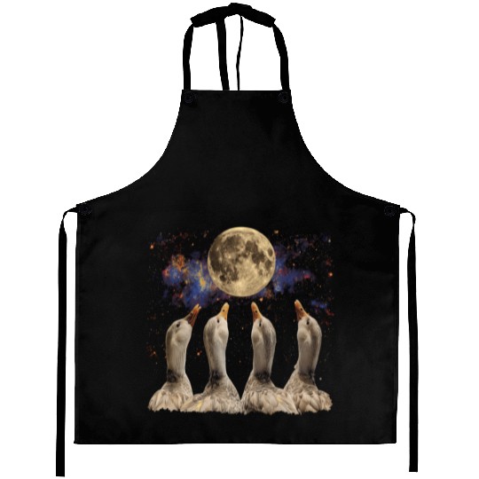 Ducks Farm Animal Farmer Howling Moon Aprons