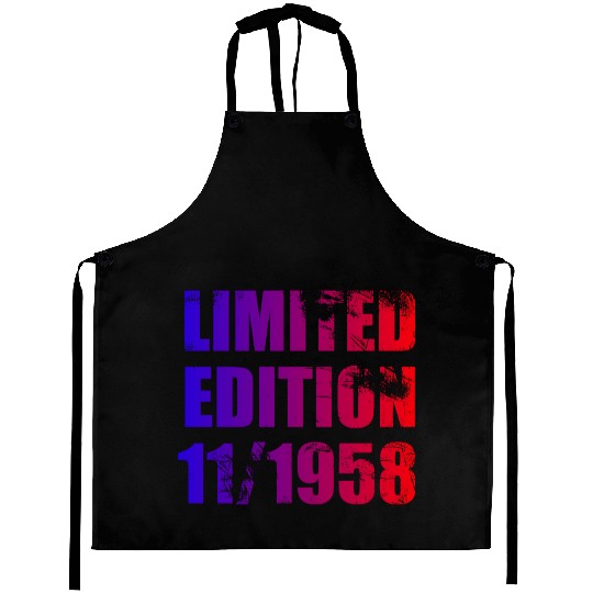 66th birthday Limited Edition 11/1958 Aprons