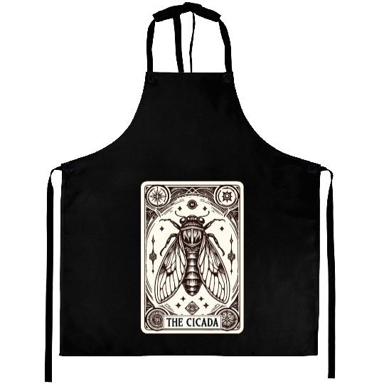 Cicada Tarot Card Brood Emergence Aprons