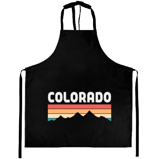 Colorado Sunrise Mountain Design Aprons