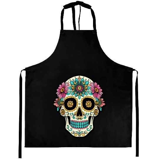 Day of the Dead Sugar Skull, Flippin Sweet Gear Aprons
