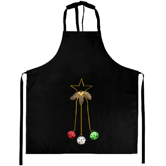 Jingle Bells Star Wreath Aprons