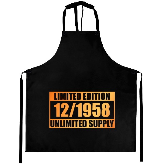 66th birthday Limited Edition - ꝏ Supply 12/1958 Aprons