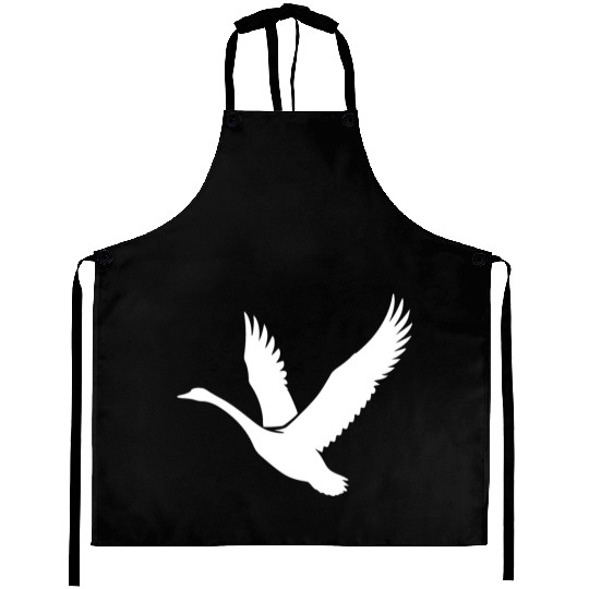 Swan Wild Birds Tattoo Style Aprons