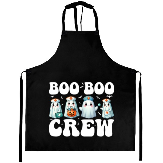 Boo Boo Crew Nurse Gifts Funny Halloween Costume Aprons