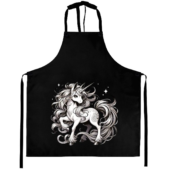 Manga Magic Unicorn Aprons